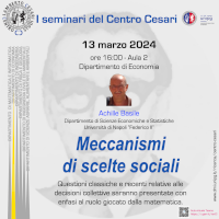 locandina seminario del Centro Cesari - 13 marzo 2024