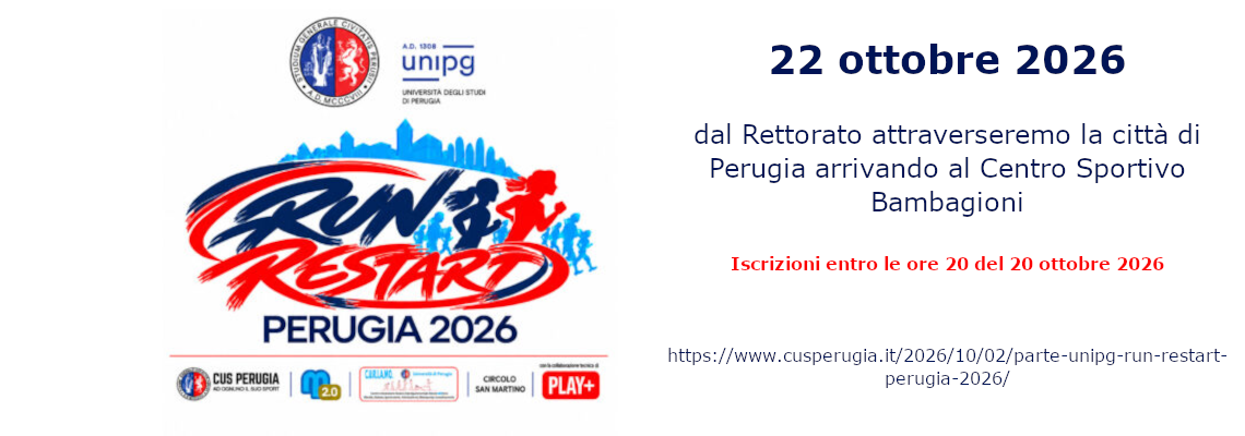 Unipg run restart 2026