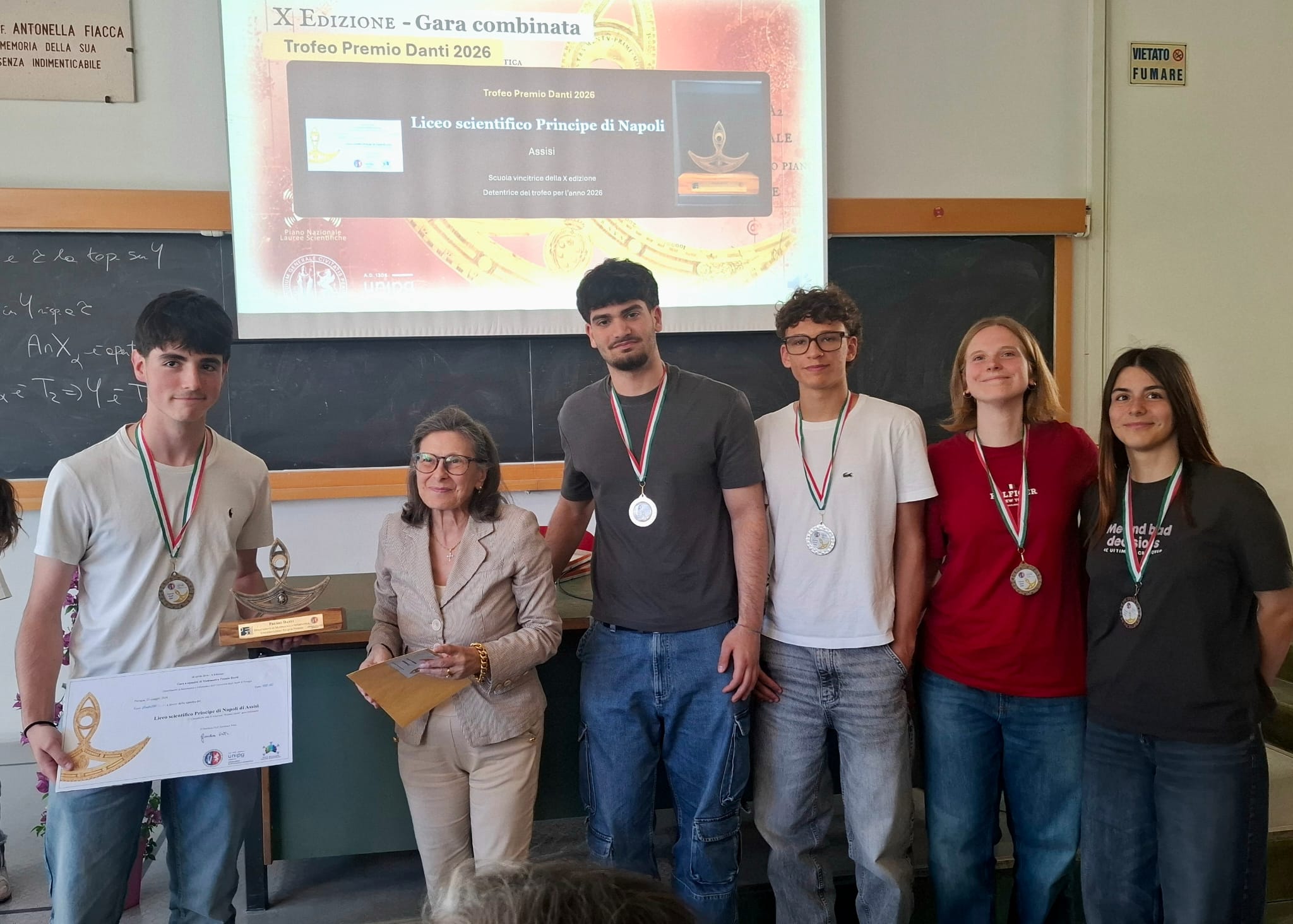 Vincitore classificata combinata Liceo Principe di Napoli Assisi